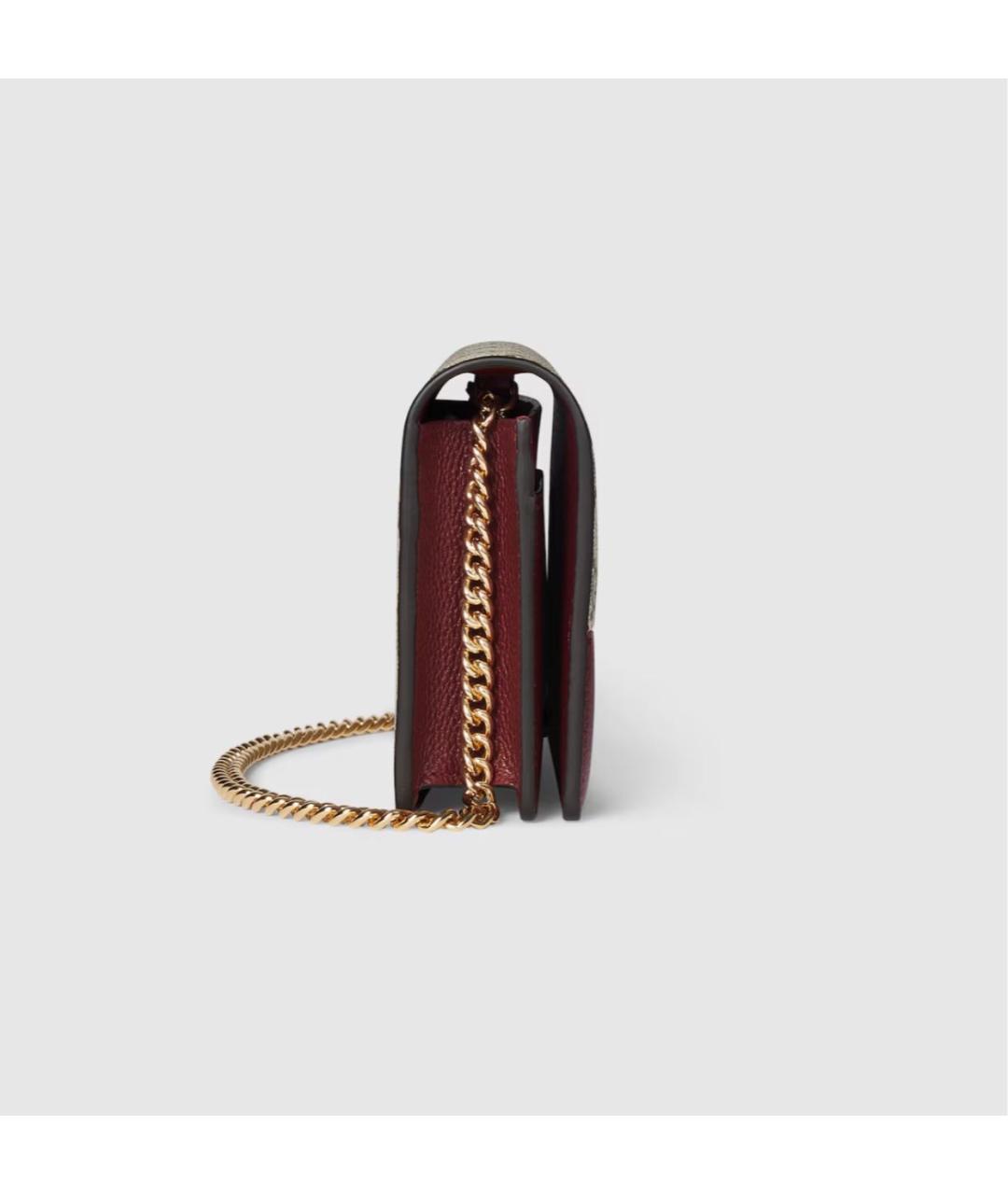 GUCCI Бордовый кошелек, фото 6