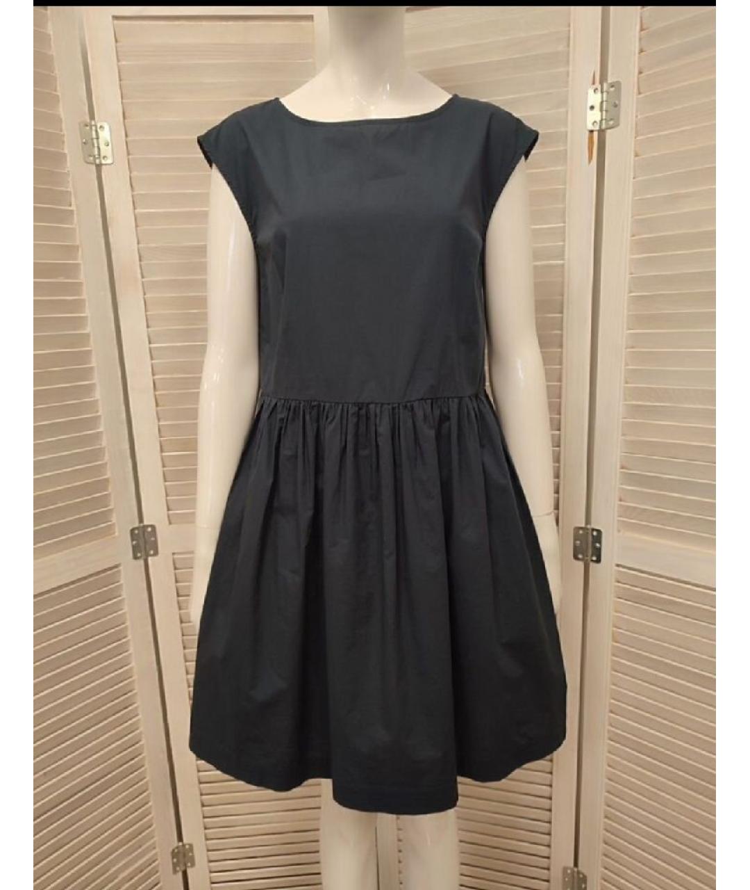 WOOLRICH Темно-синее хлопковое повседневное платье, фото 9