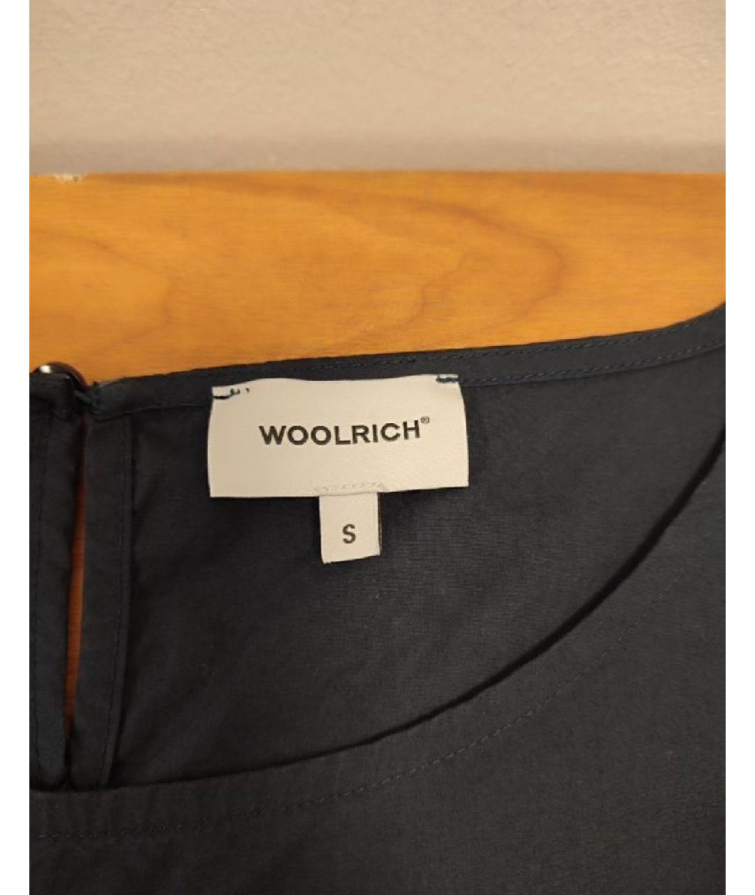 WOOLRICH Темно-синее хлопковое повседневное платье, фото 3