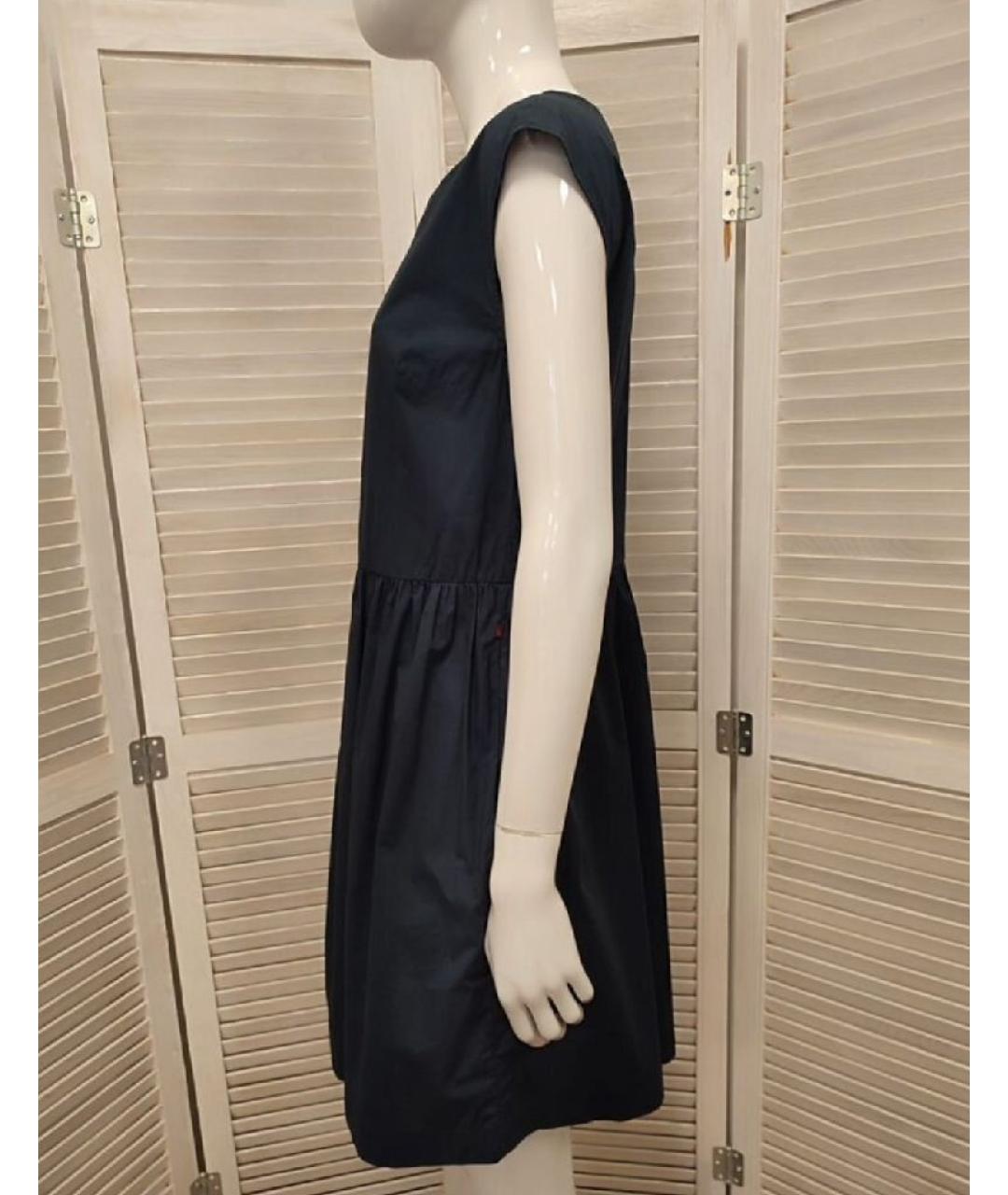 WOOLRICH Темно-синее хлопковое повседневное платье, фото 4