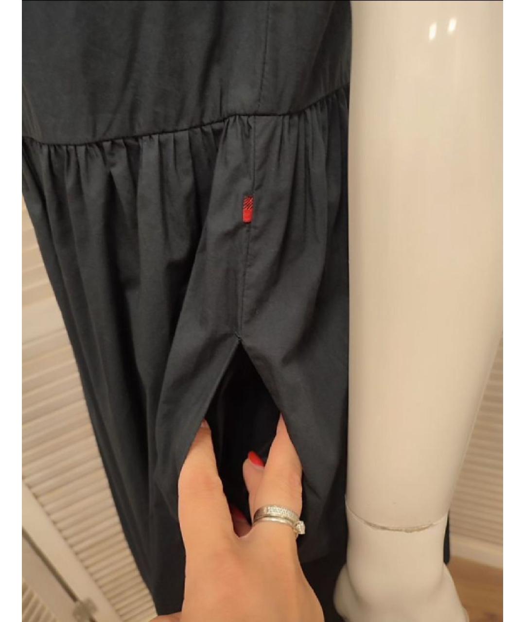 WOOLRICH Темно-синее хлопковое повседневное платье, фото 5