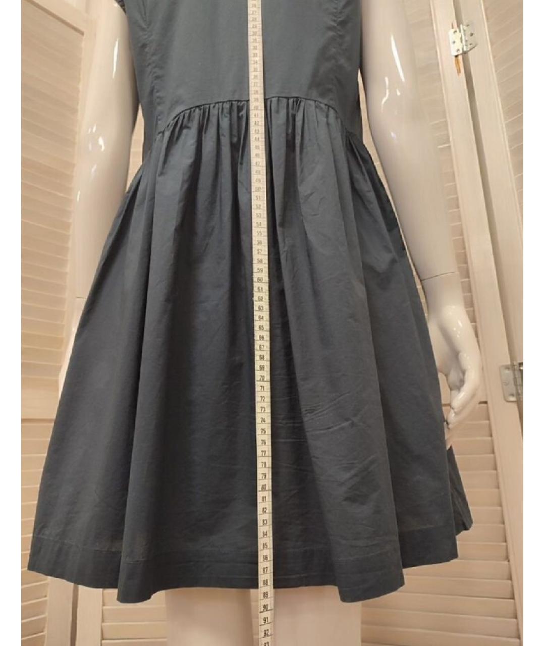 WOOLRICH Темно-синее хлопковое повседневное платье, фото 6