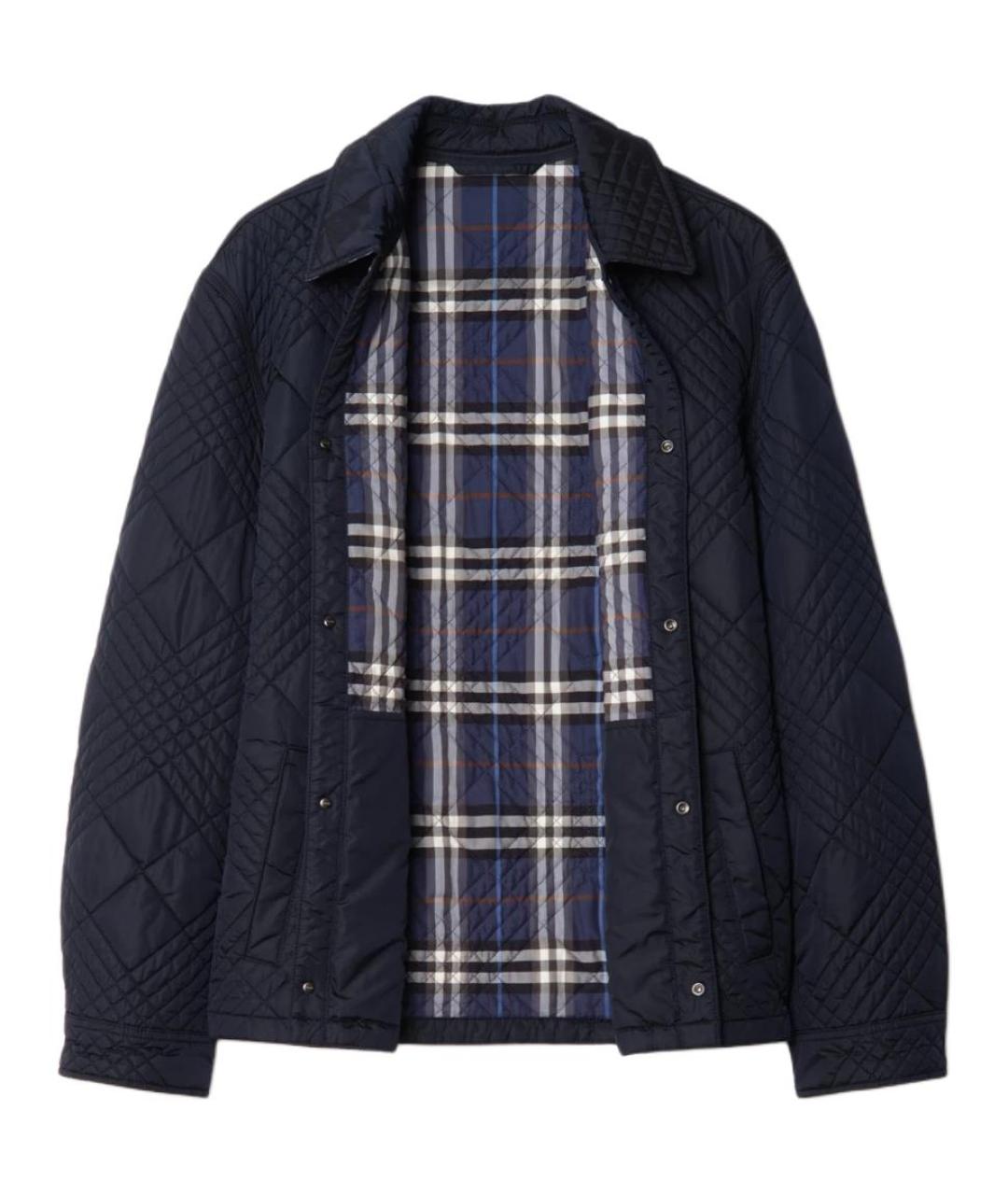 BURBERRY Темно-синий пуховик, фото 2