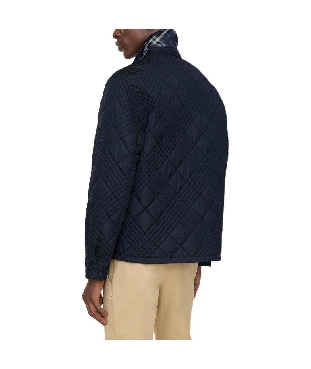 BURBERRY Темно-синий пуховик, фото 4