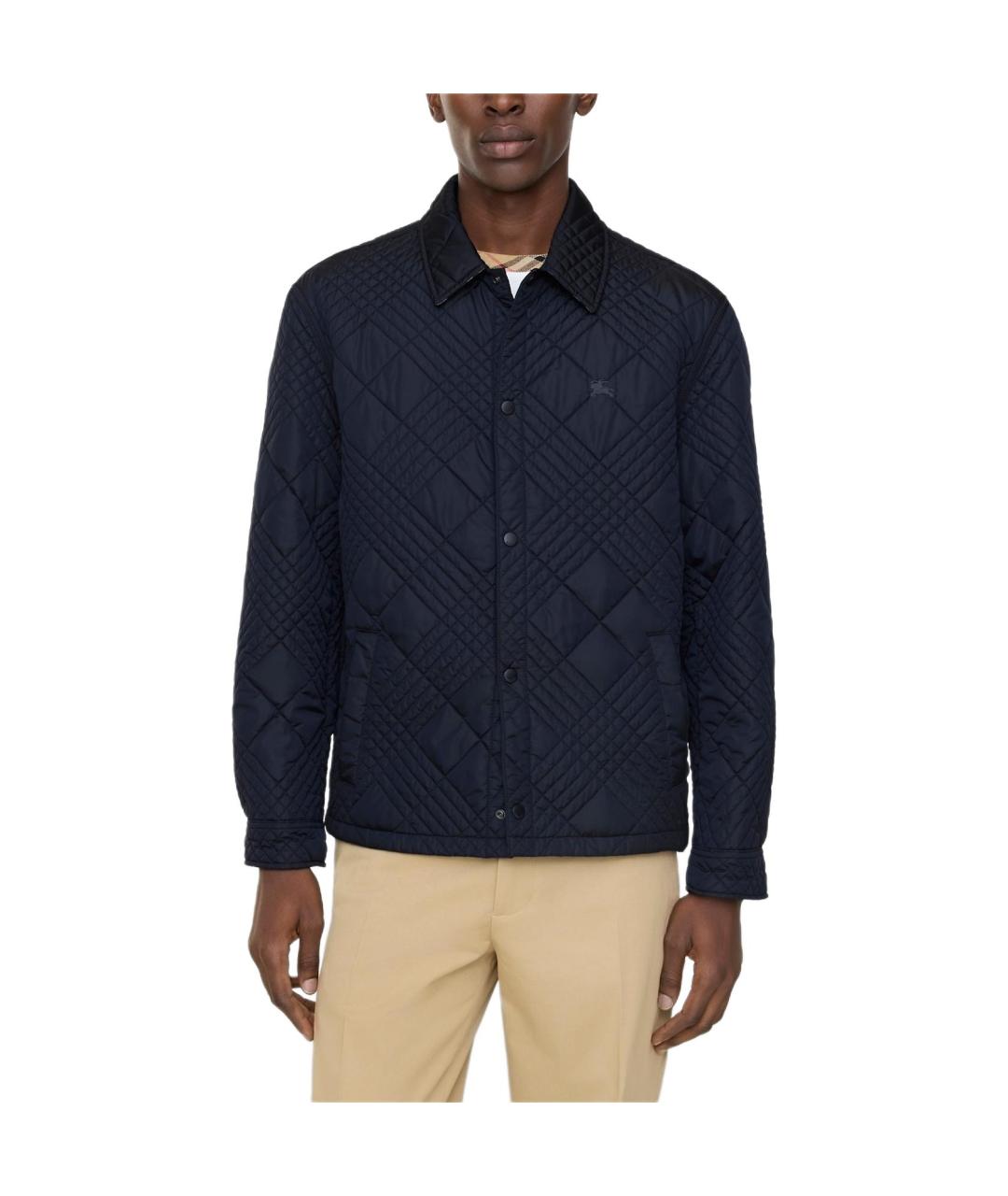 BURBERRY Темно-синий пуховик, фото 3