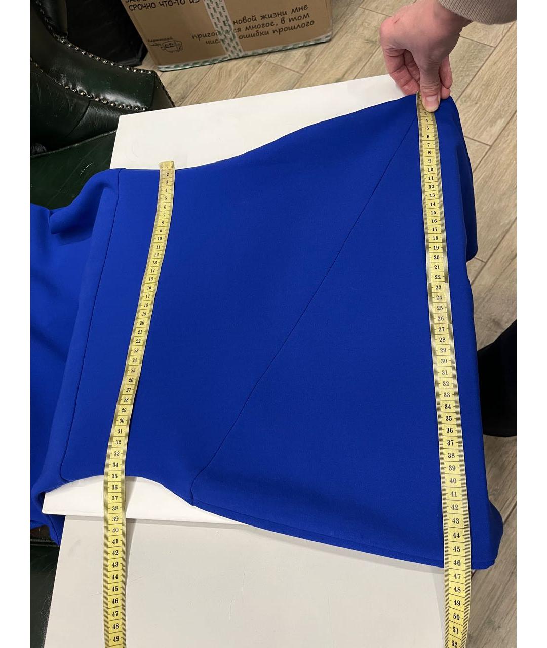 DIANE VON FURSTENBERG Синее вискозное повседневное платье, фото 2