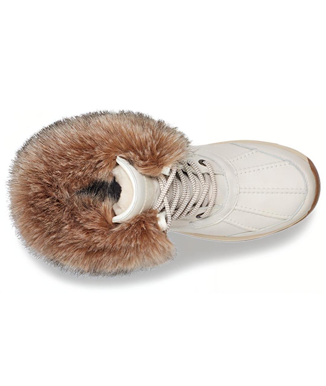 UGG AUSTRALIA Белые кожаные ботинки, фото 4