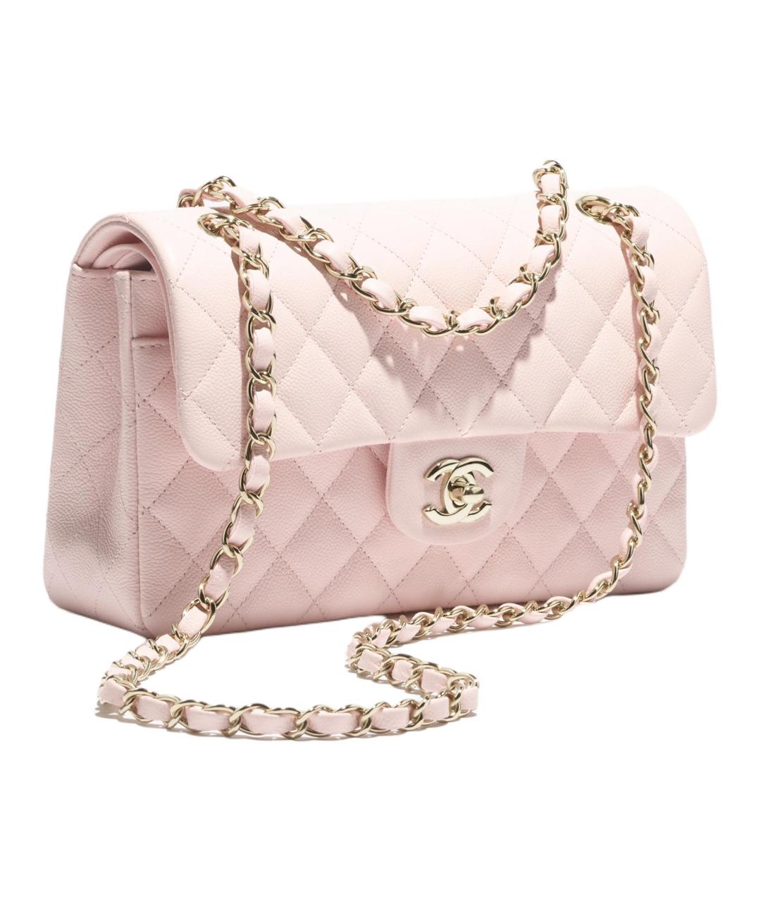 CHANEL Розовая кожаная сумка через плечо, фото 2