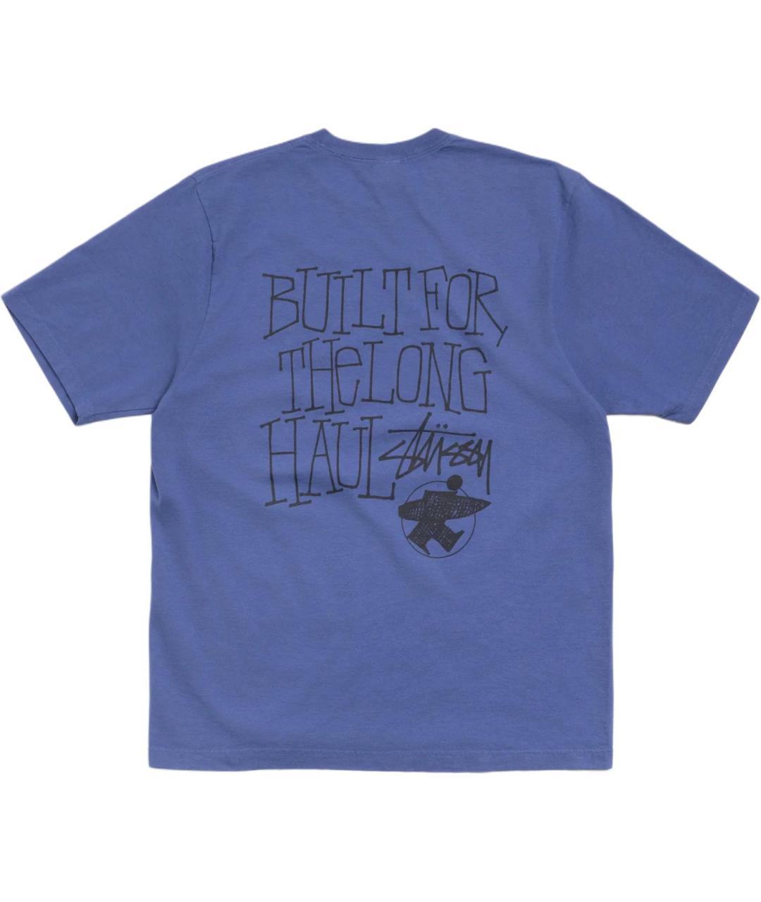 STUSSY Синяя хлопковая футболка, фото 1