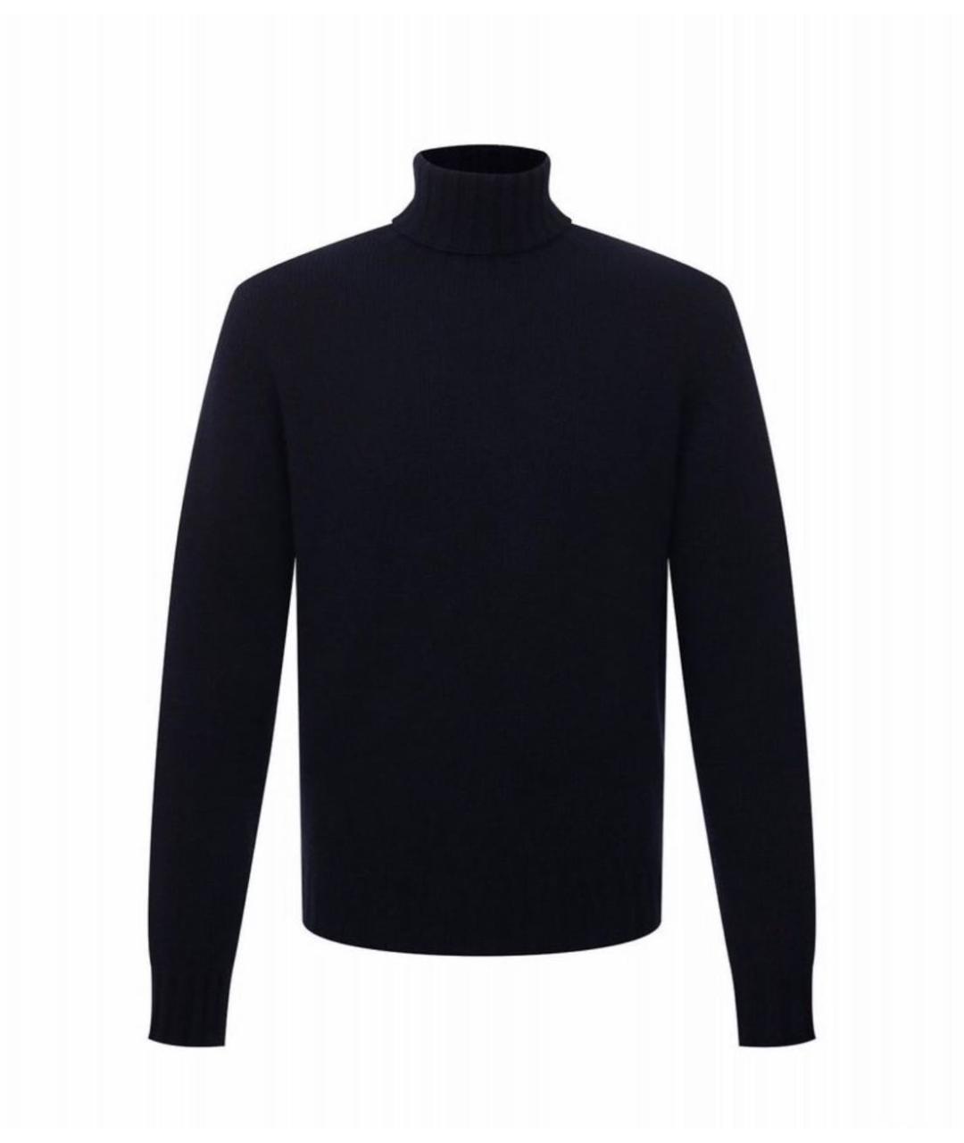 PALM ANGELS Темно-синяя шерстяная водолазка, фото 3