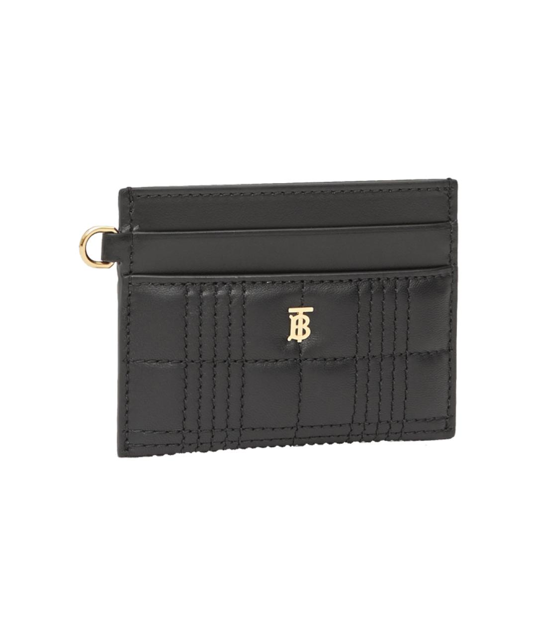 BURBERRY Черный кожаный кардхолдер, фото 3