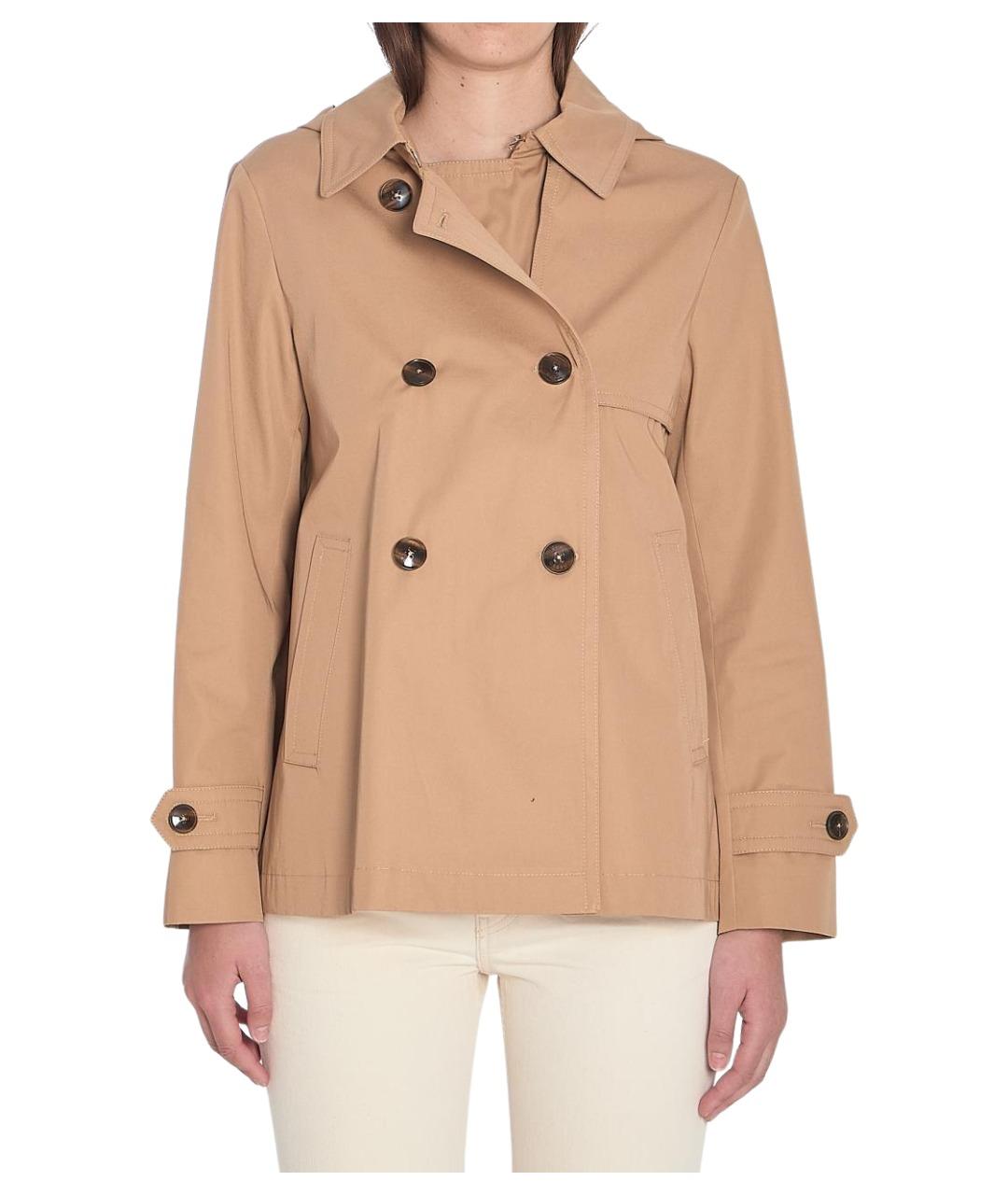 HERNO Бежевый хлопковый тренч/плащ, фото 1