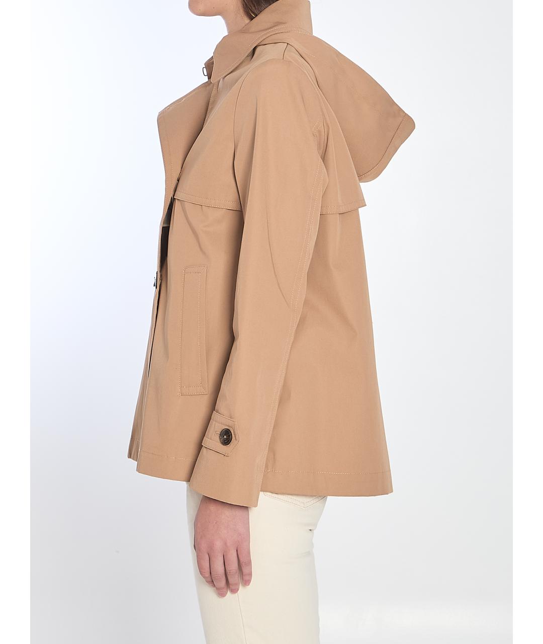 HERNO Бежевый хлопковый тренч/плащ, фото 3