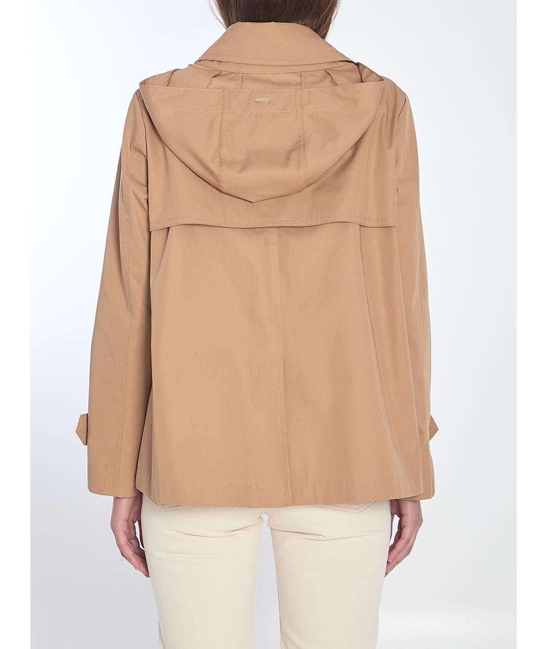 HERNO Бежевый хлопковый тренч/плащ, фото 4