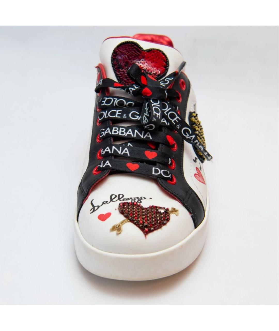 DOLCE&GABBANA Мульти кожаные кеды, фото 6