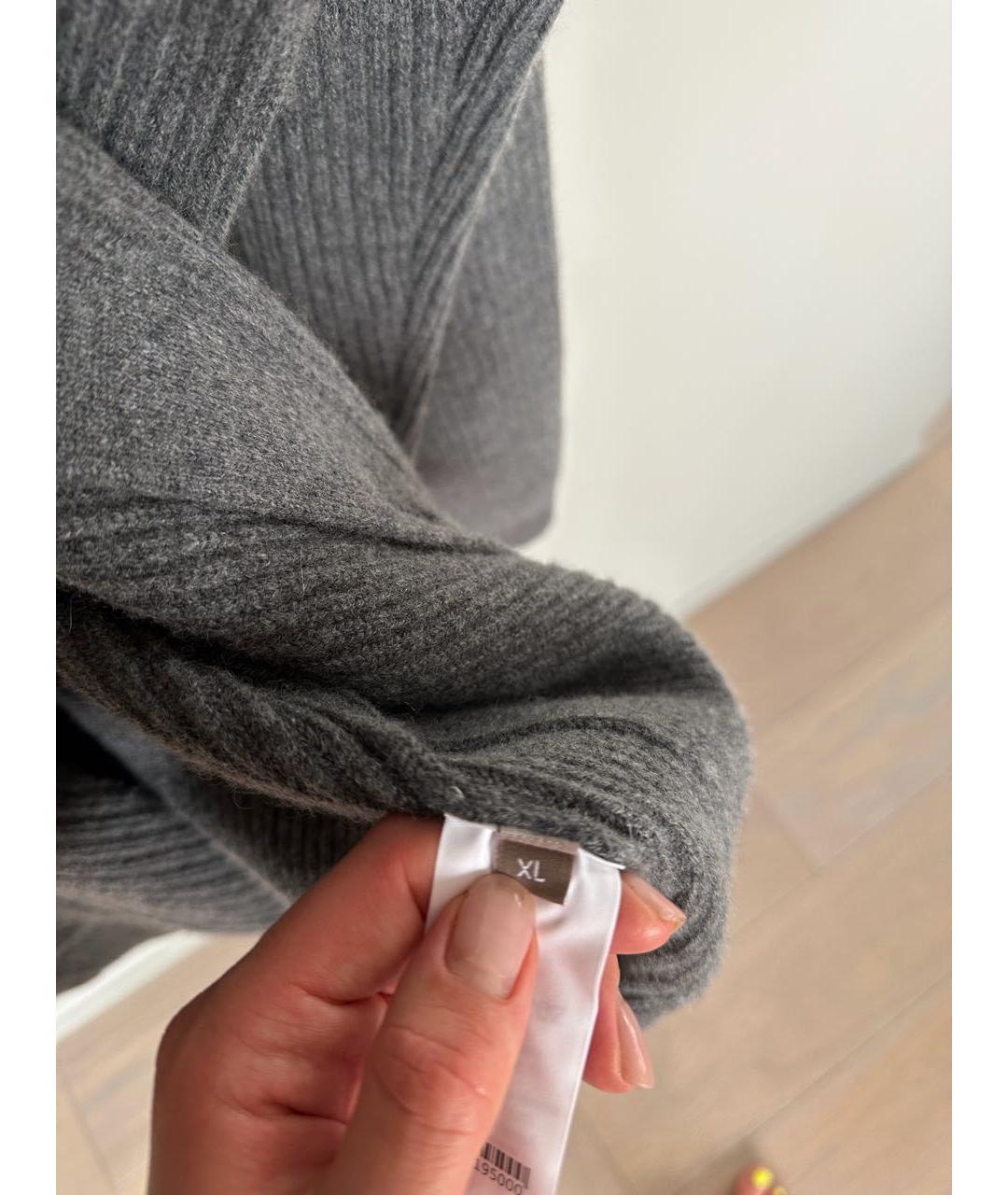 12 STOREEZ Серый шерстяной кардиган, фото 4