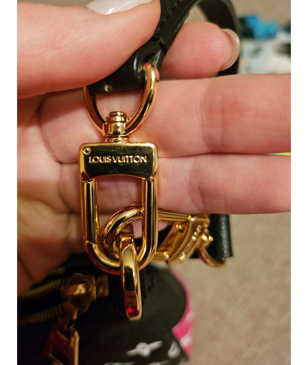 LOUIS VUITTON Белая кожаная сумка через плечо, фото 6