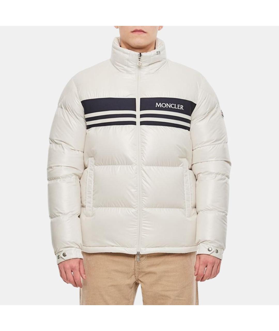 MONCLER Белый пуховик, фото 4