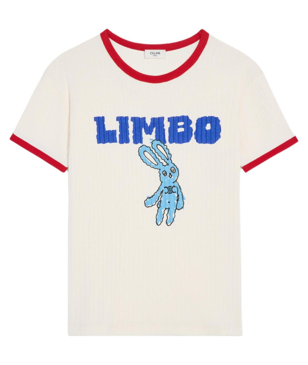 CELINE Бежевая футболка, фото 1