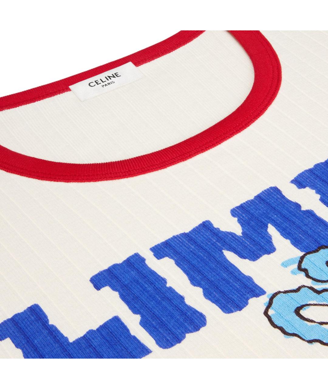 CELINE Бежевая футболка, фото 5