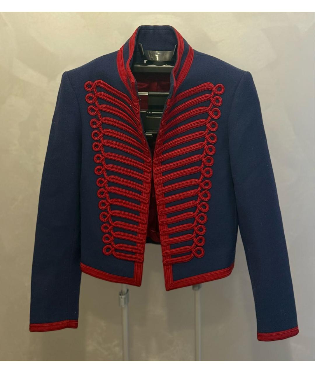 SANDRO Темно-синий жакет/пиджак, фото 4