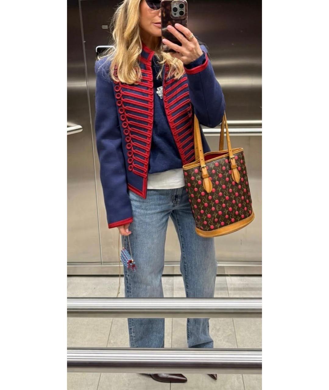 SANDRO Темно-синий жакет/пиджак, фото 2