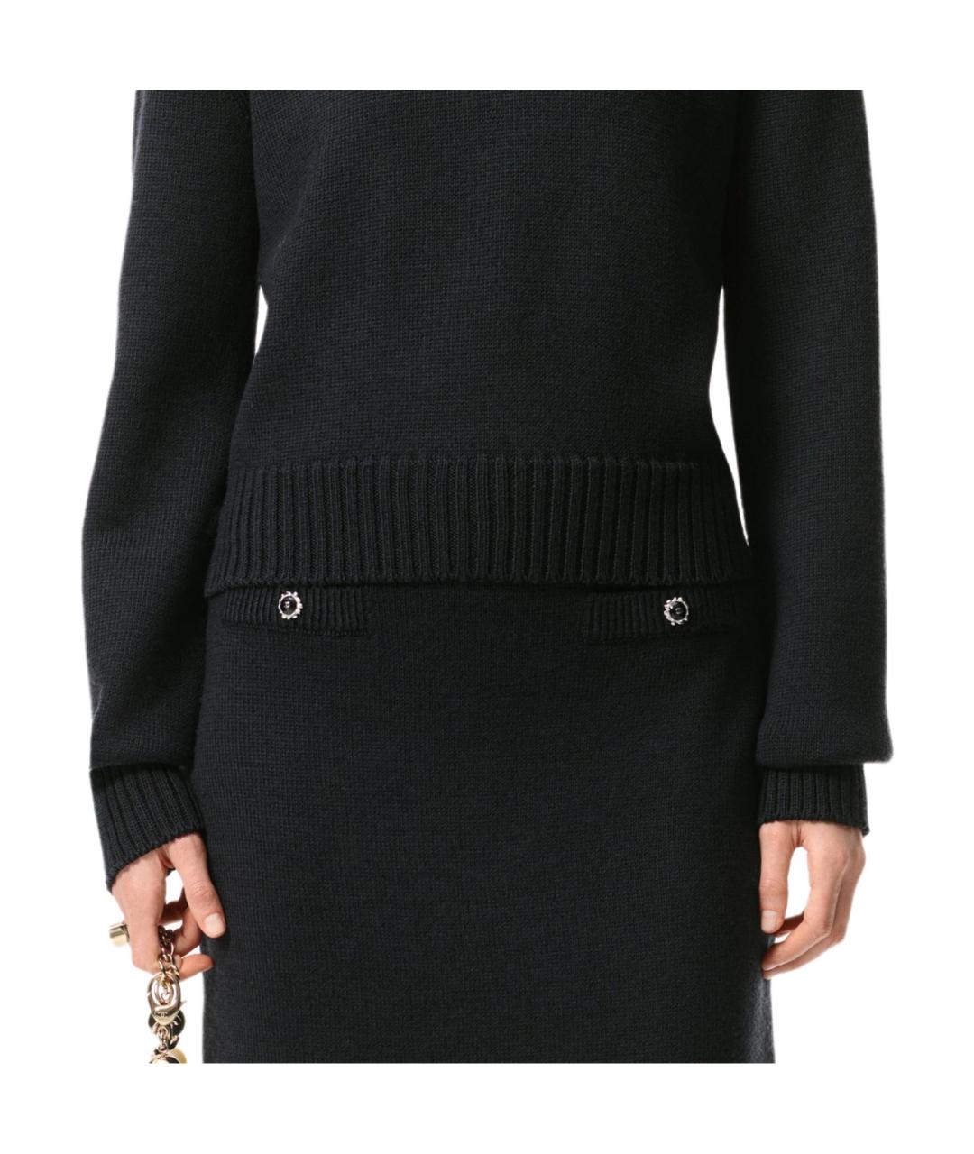 CHANEL Черный джемпер / свитер, фото 5