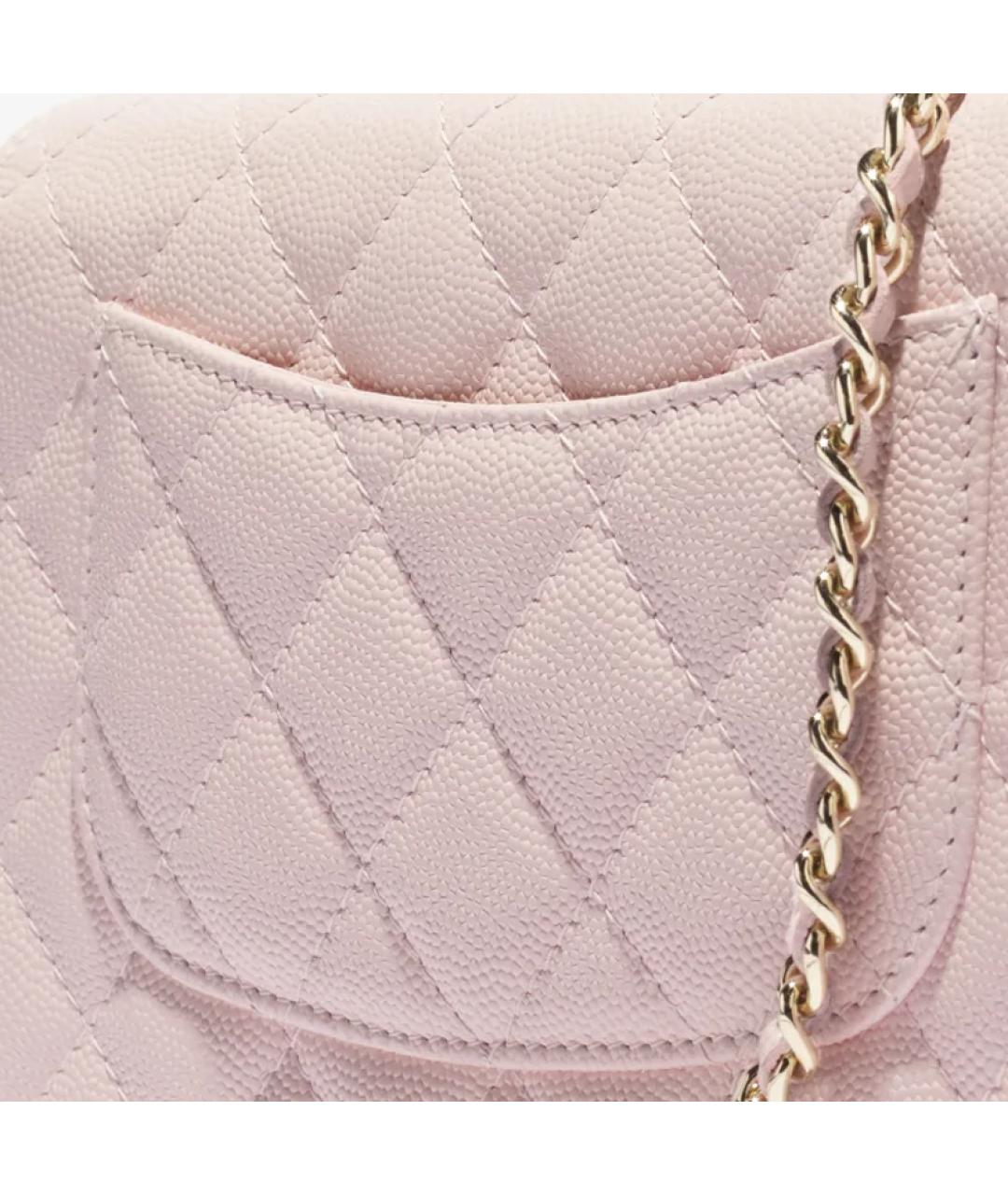 CHANEL Розовая кожаная сумка через плечо, фото 2