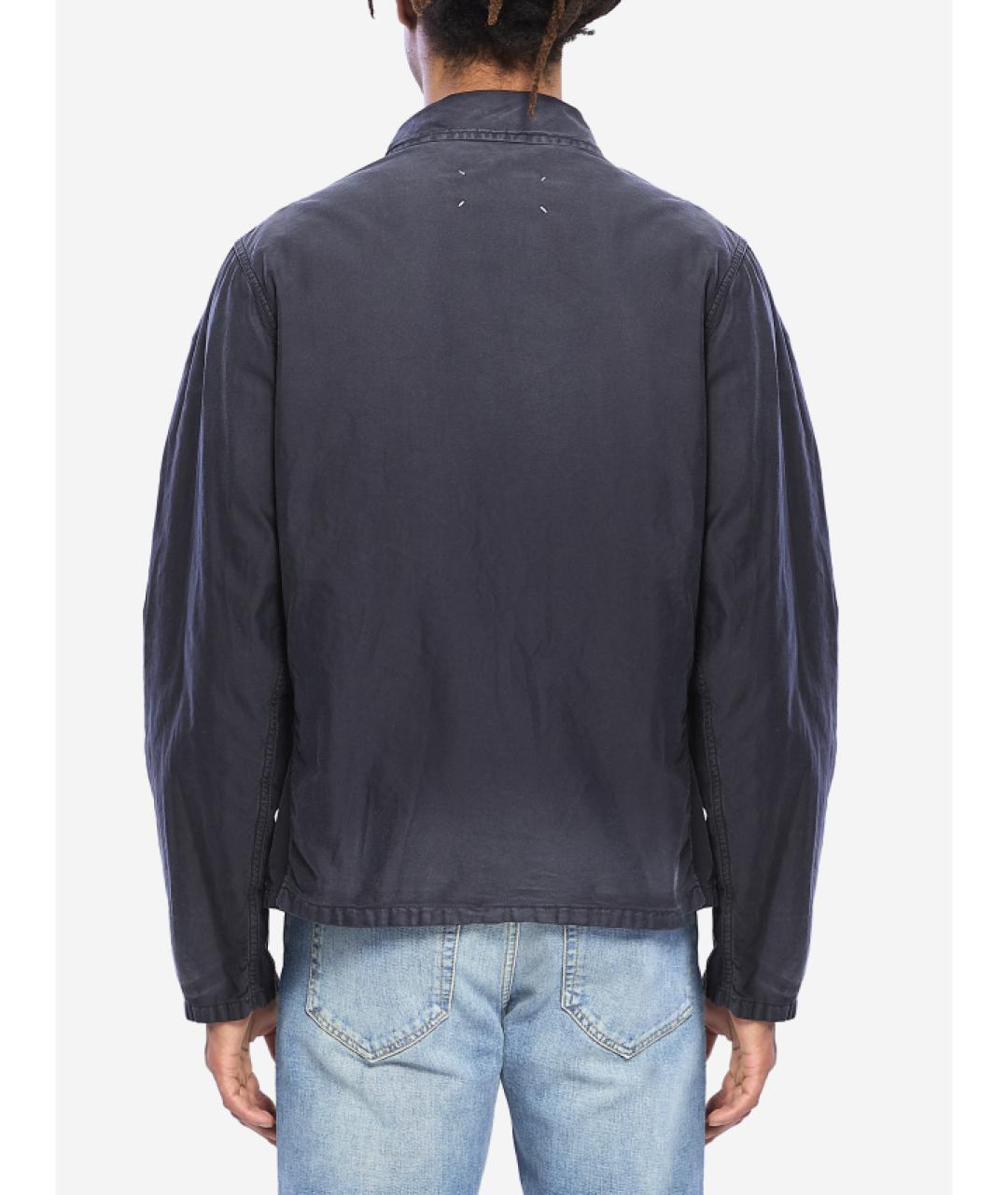 MAISON MARGIELA Синяя хлопковая куртка, фото 4
