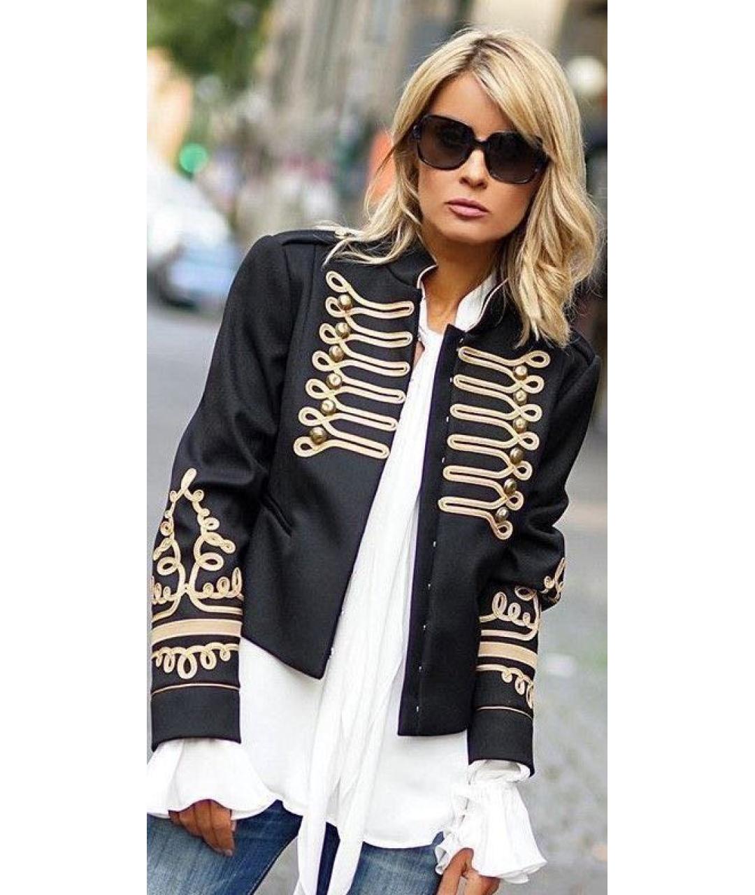 RED VALENTINO Черный жакет/пиджак, фото 2