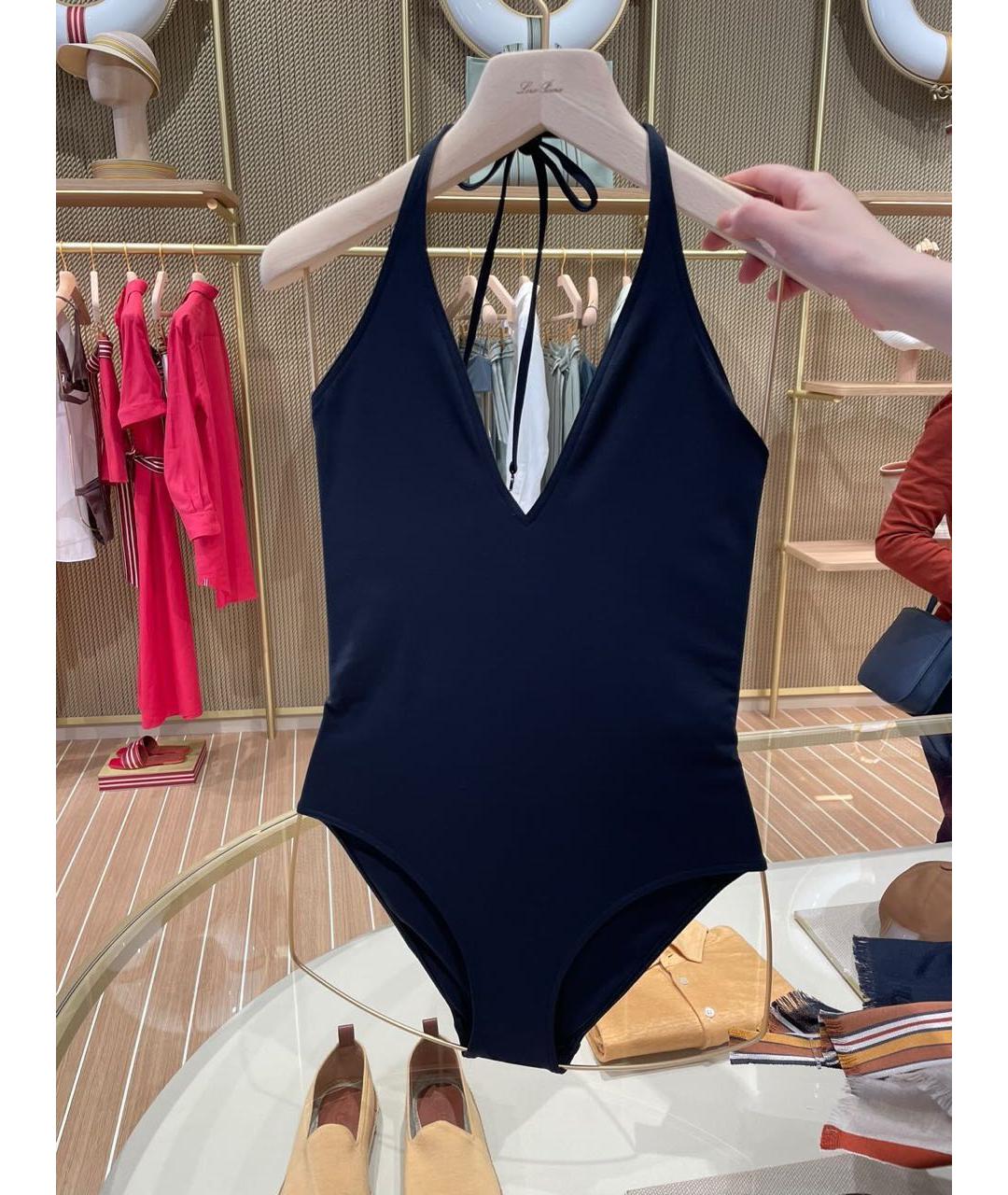 LORO PIANA Темно-синий купальник, фото 2