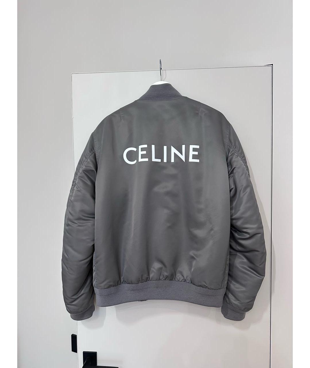 CELINE Серая полиэстеровая куртка, фото 2