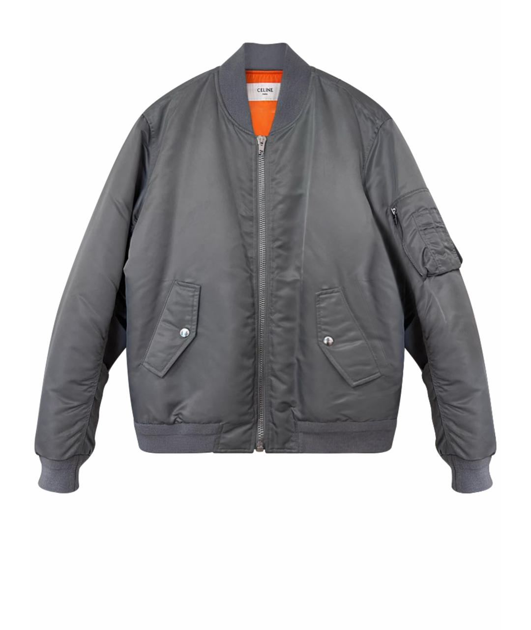 CELINE Серая полиэстеровая куртка, фото 1