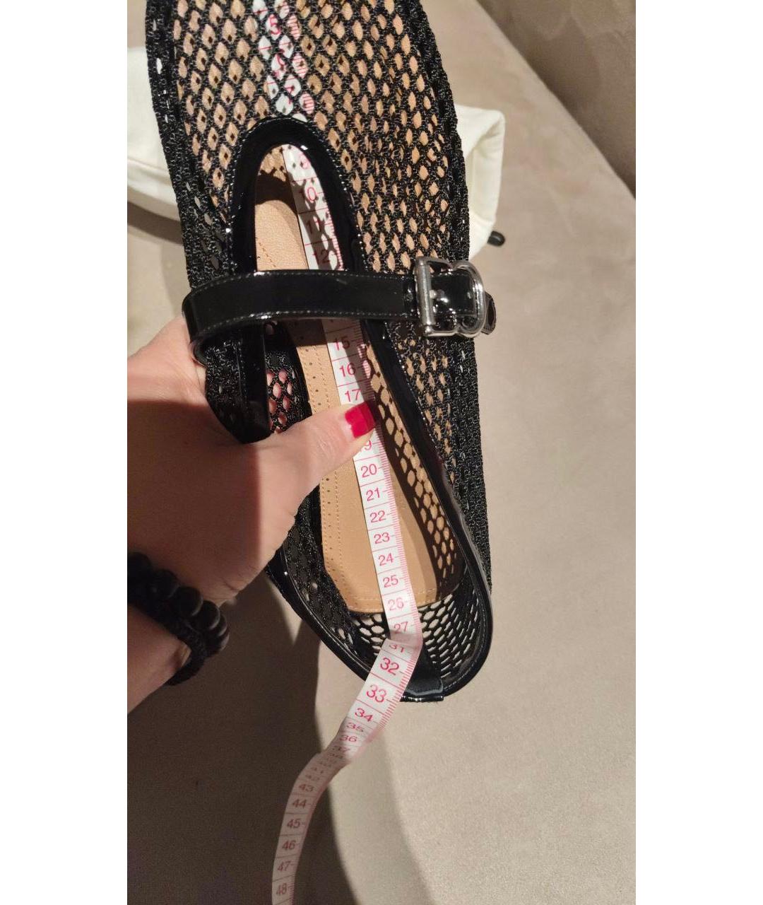 ALAIA Черные кожаные балетки, фото 8