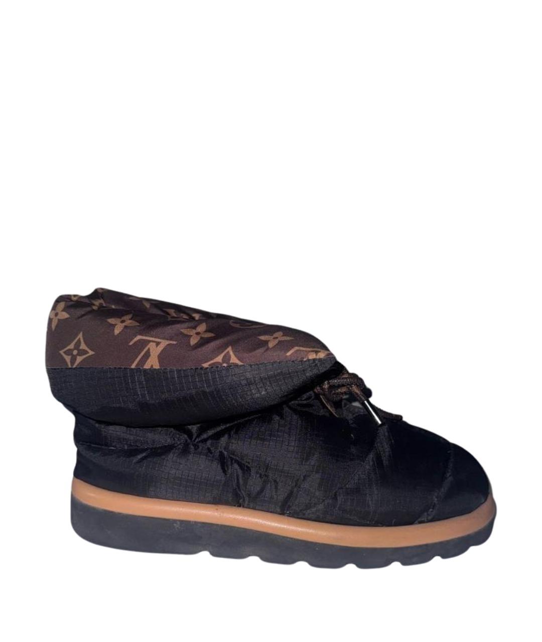 LOUIS VUITTON Черные текстильные полусапоги, фото 1