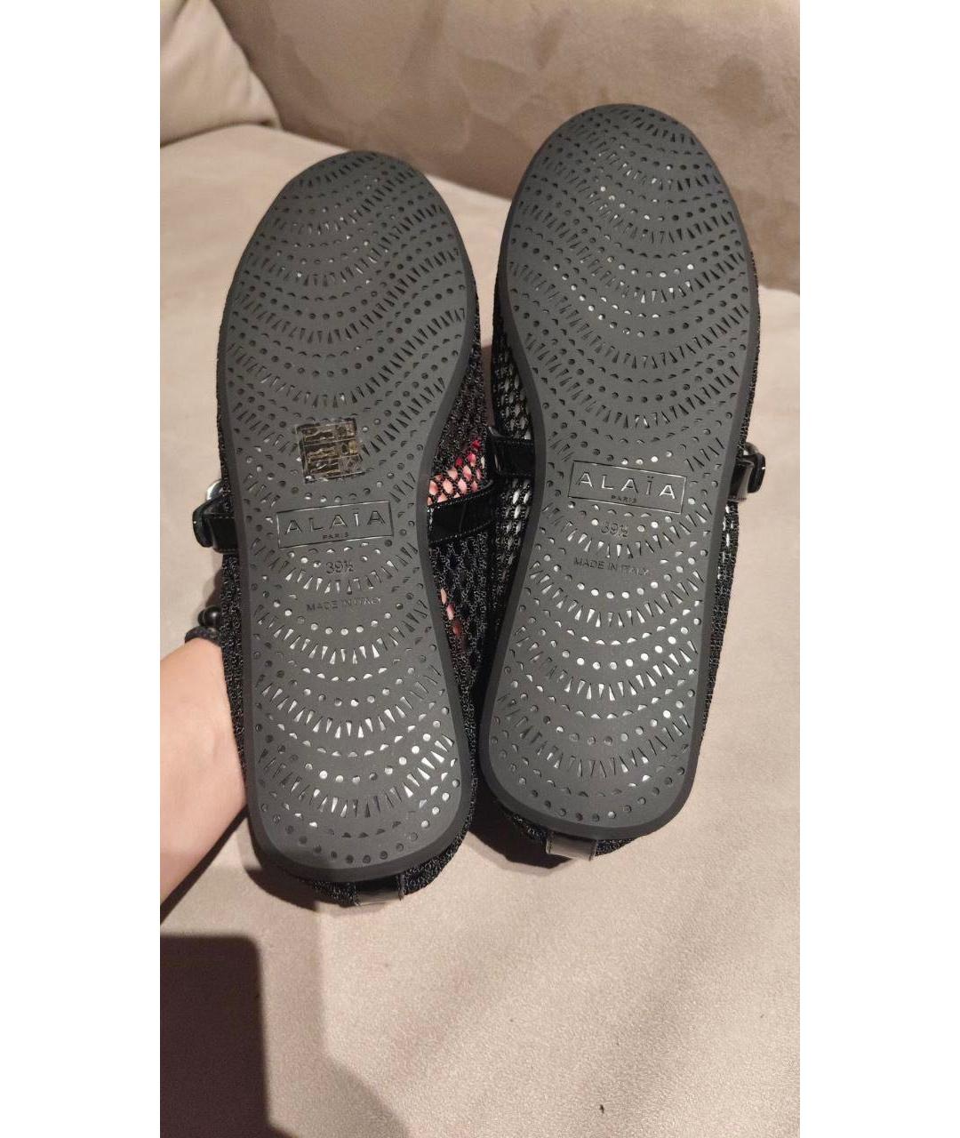 ALAIA Черные кожаные балетки, фото 7