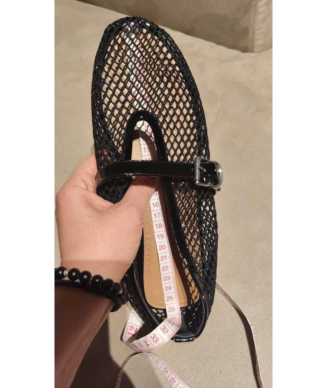 ALAIA Черные кожаные балетки, фото 8