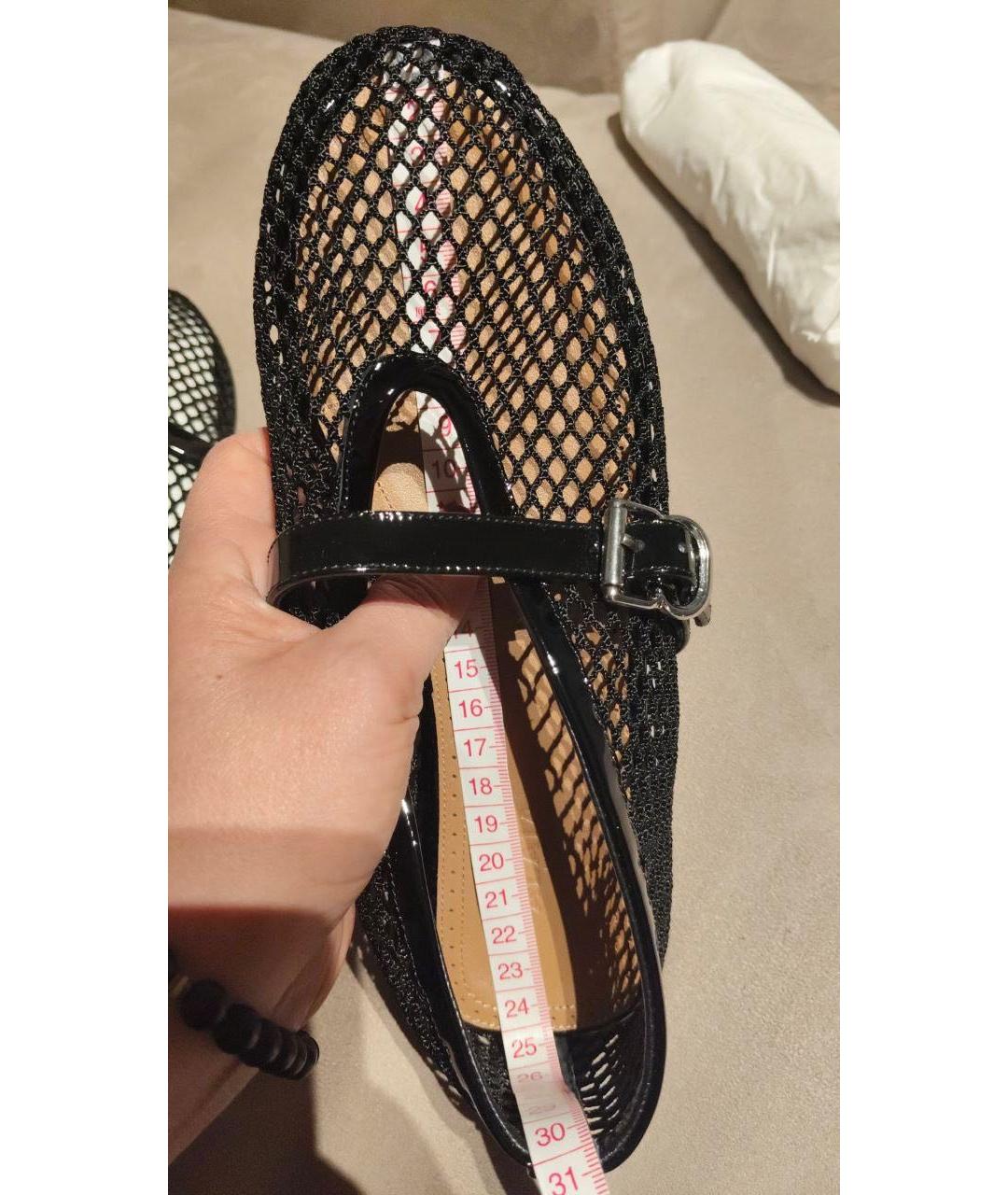 ALAIA Черные кожаные балетки, фото 8