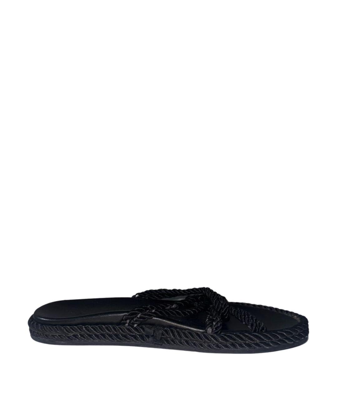 ISABEL MARANT Черные шлепанцы, фото 1