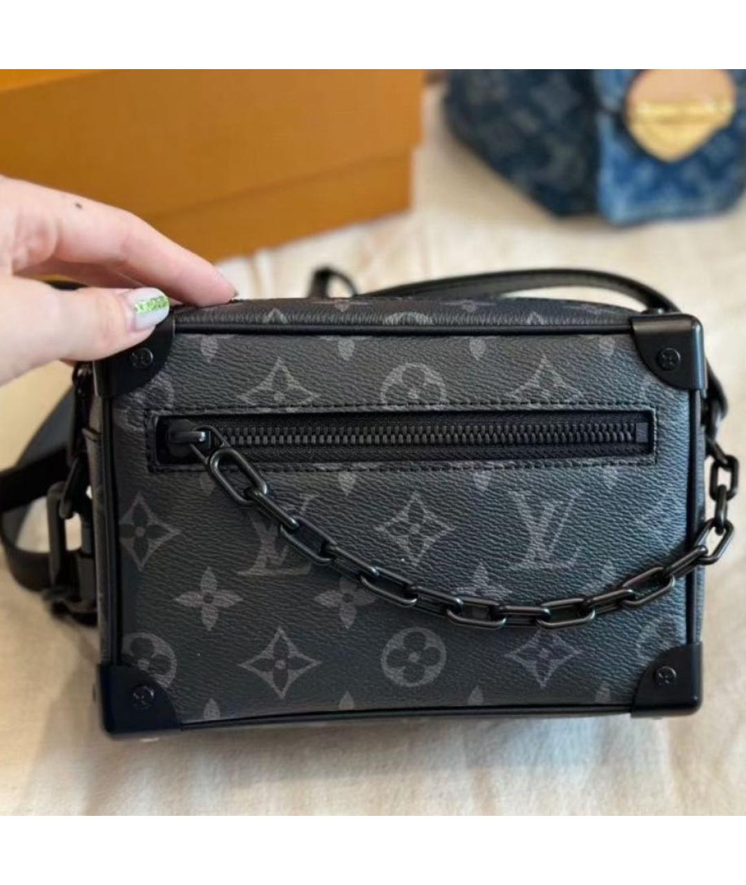 LOUIS VUITTON Черная сумка на плечо, фото 4