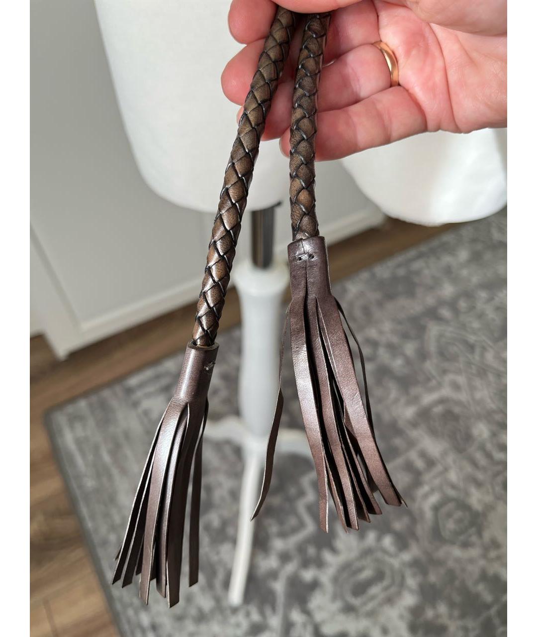 MAX MARA Коричневый кожаный ремень, фото 7