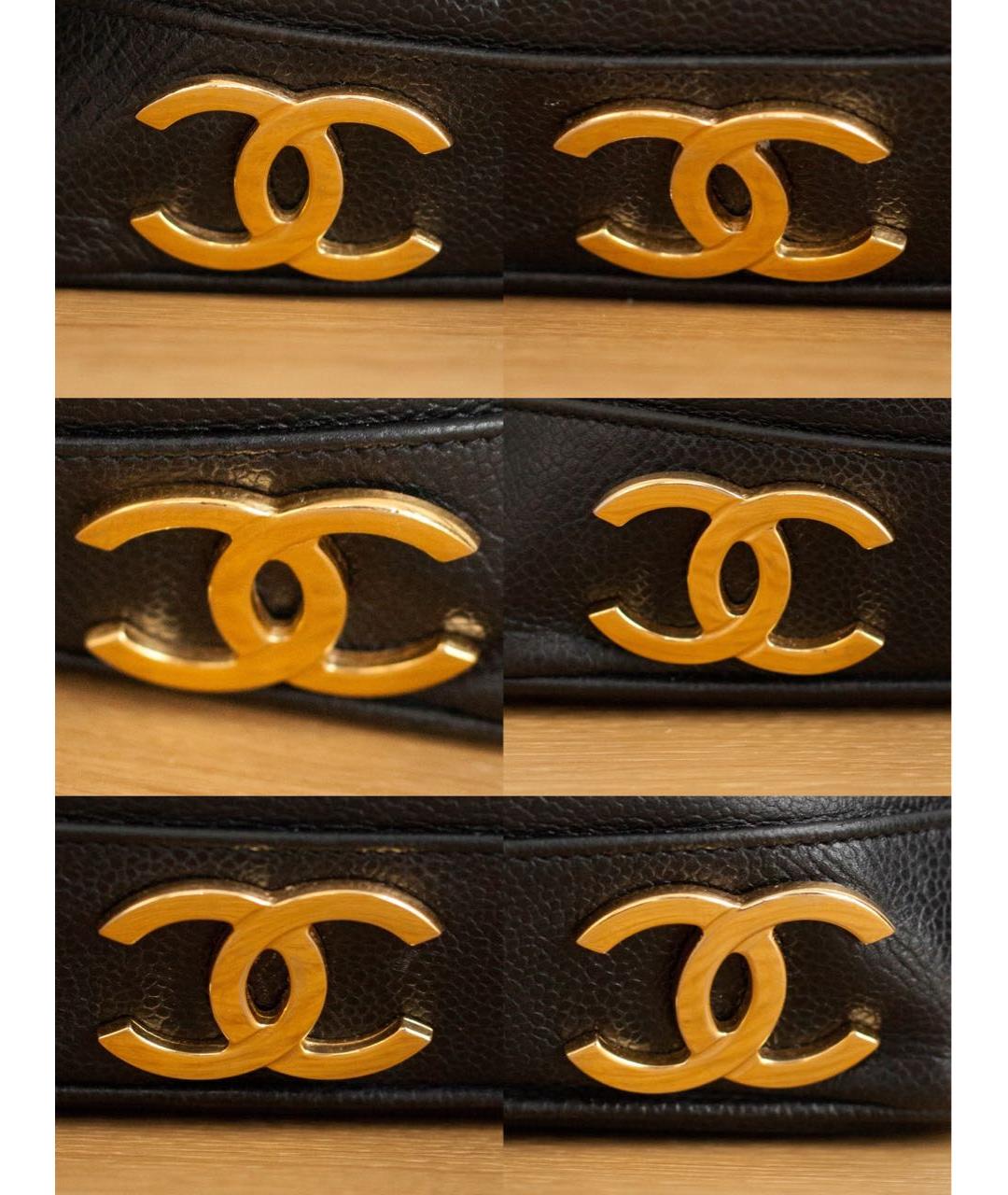 CHANEL Черная кожаная сумка через плечо, фото 7