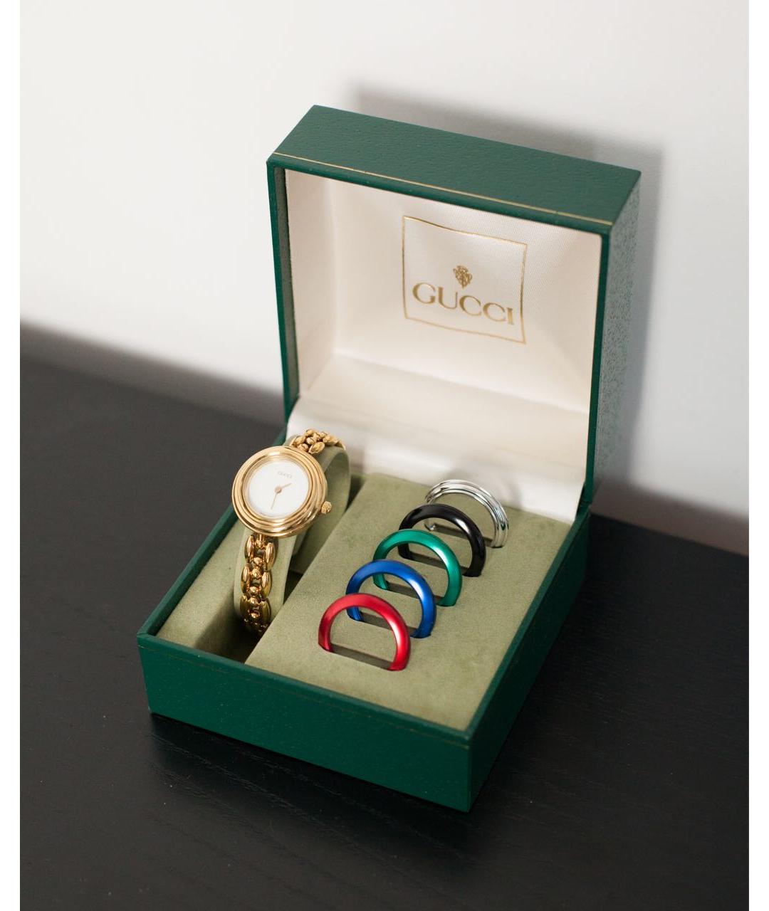 GUCCI Золотые позолоченные часы, фото 2