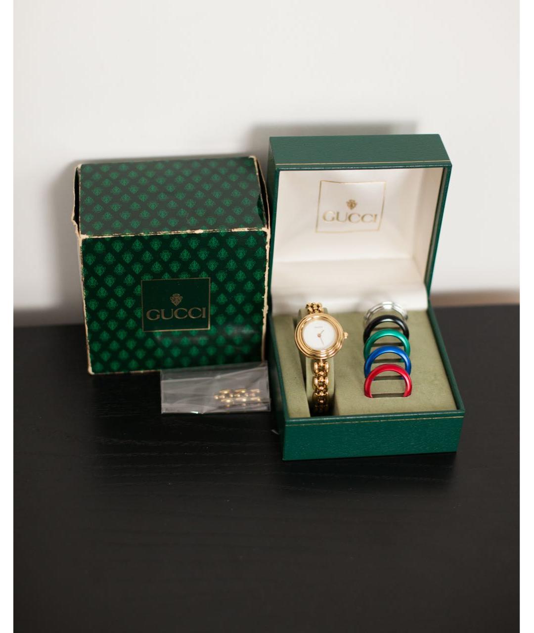 GUCCI Золотые позолоченные часы, фото 3