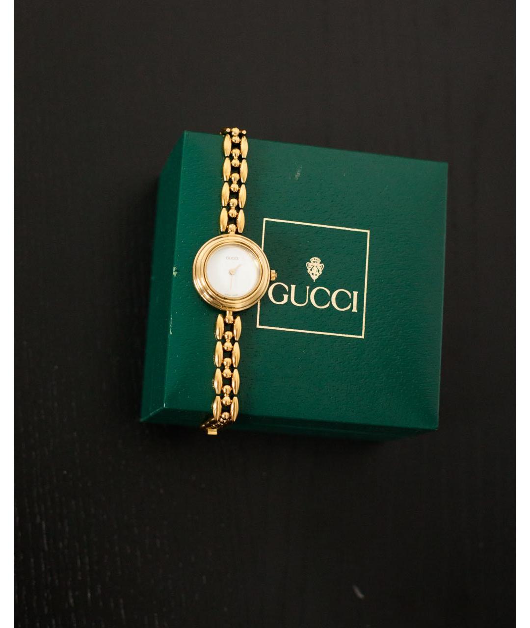 GUCCI Золотые позолоченные часы, фото 7