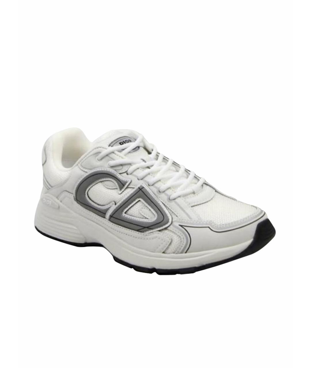 CHRISTIAN DIOR Белые текстильные низкие кроссовки / кеды, фото 1