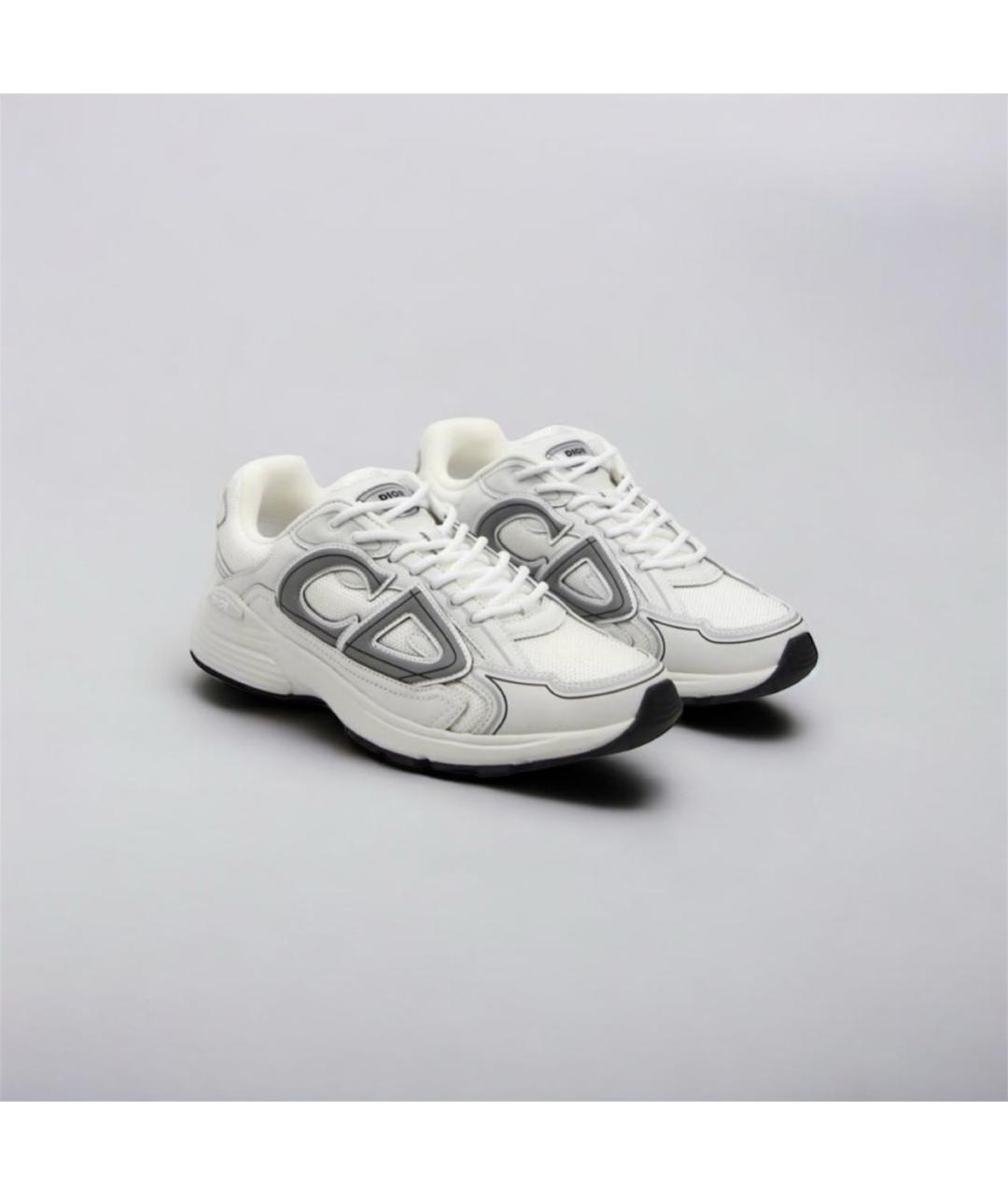 CHRISTIAN DIOR Белые текстильные низкие кроссовки / кеды, фото 2