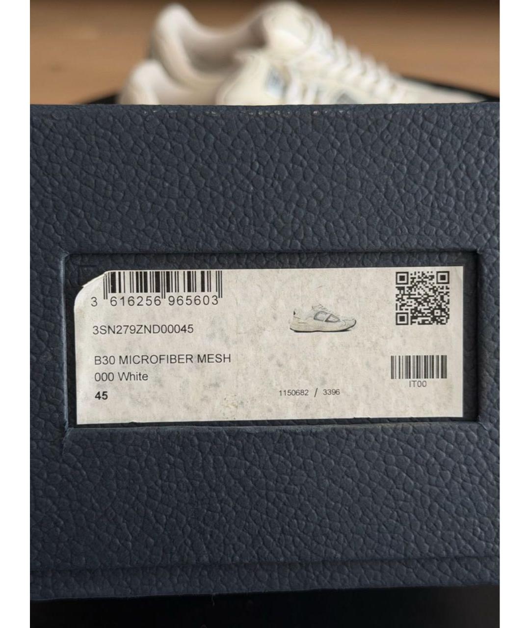 CHRISTIAN DIOR Белые текстильные низкие кроссовки / кеды, фото 7