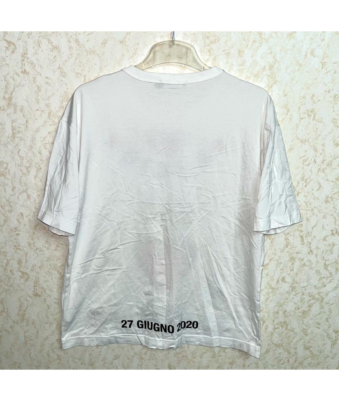 DOLCE&GABBANA Белая хлопковая футболка, фото 2