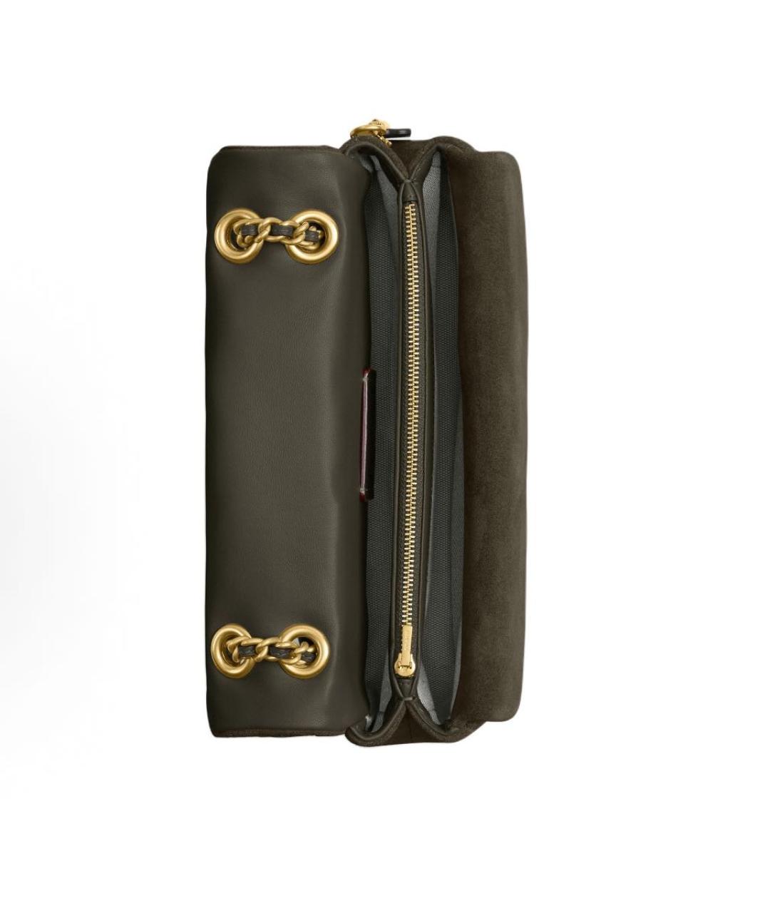 COACH Хаки замшевая сумка через плечо, фото 3